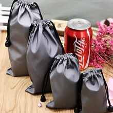 供应移动电源绒布袋 手机充电宝收纳袋 自拍杆束口防水绒布袋