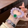 镀金时尚百搭925紫玉髓手链