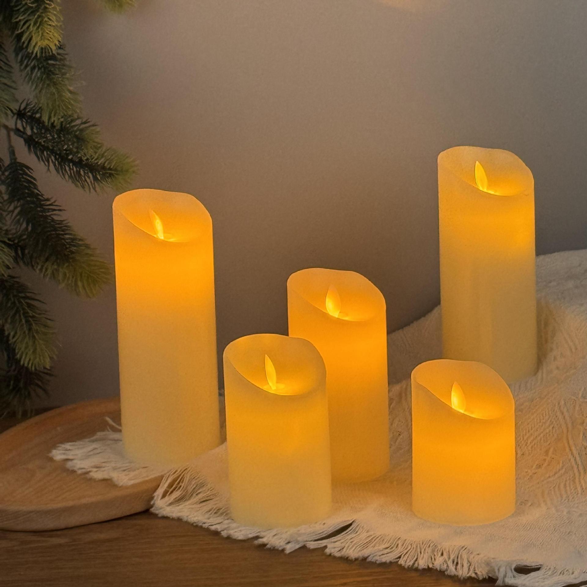 Rechargeable LED electronic candle simulated candle flame concert…