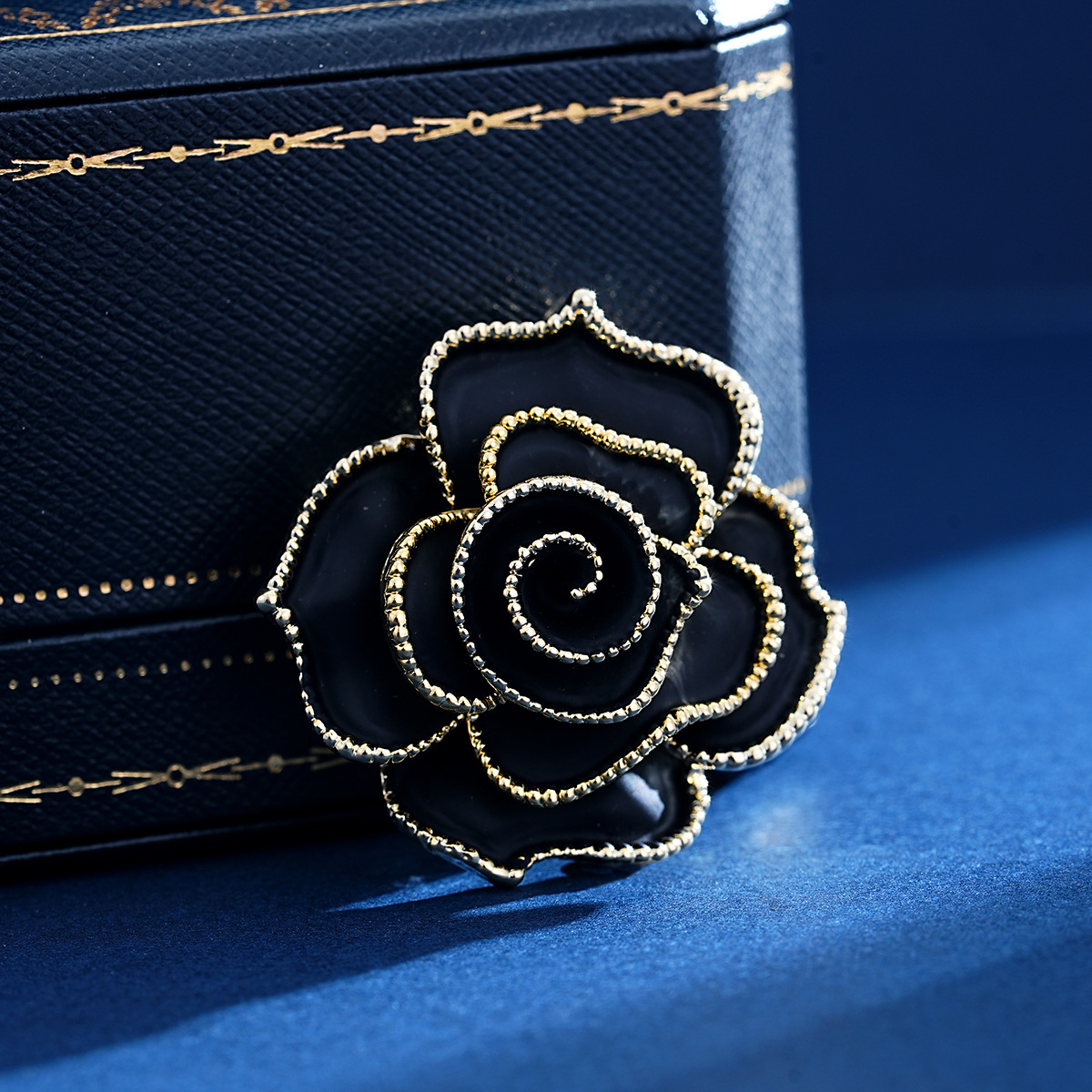 Elegant Enamel Camellia Brooch Sophisticated Flower Accessory_voghion.com