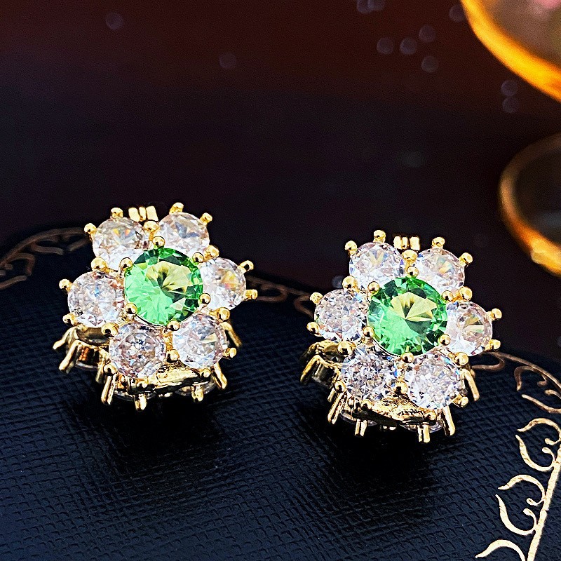 37#E6003 Earrings-Light Green