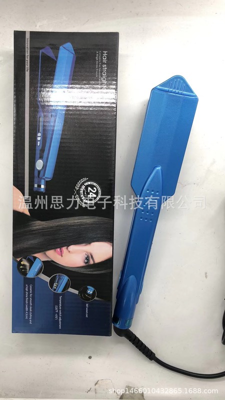 対外貿易国境を越えた電気商美髪器青色直髪器3/4幅板直髪クリップ髪ナノチタン合金|undefined