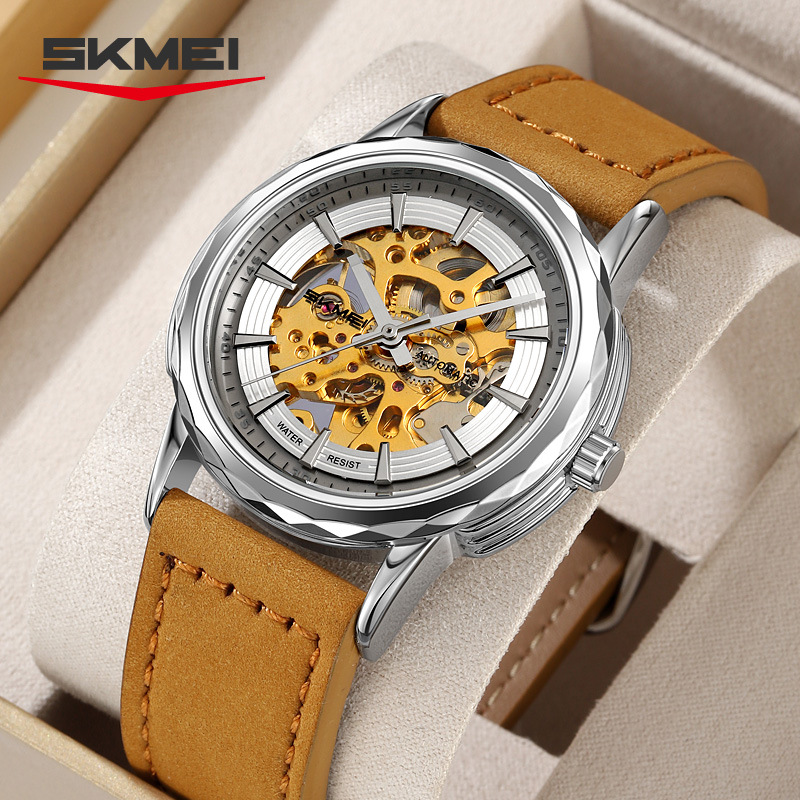 Reloj mecánico automático retrógrado simple, esfera grande, relojes de hombres de negocios, regalos al por mayor, comercio exterior, personalización