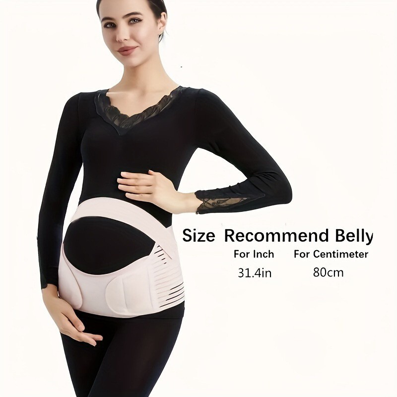 Prenatal Maternity Belly Support Belt, Easy to Put on and Take Off, Adjustable Breathable Waist Support Belt, Cross-Border