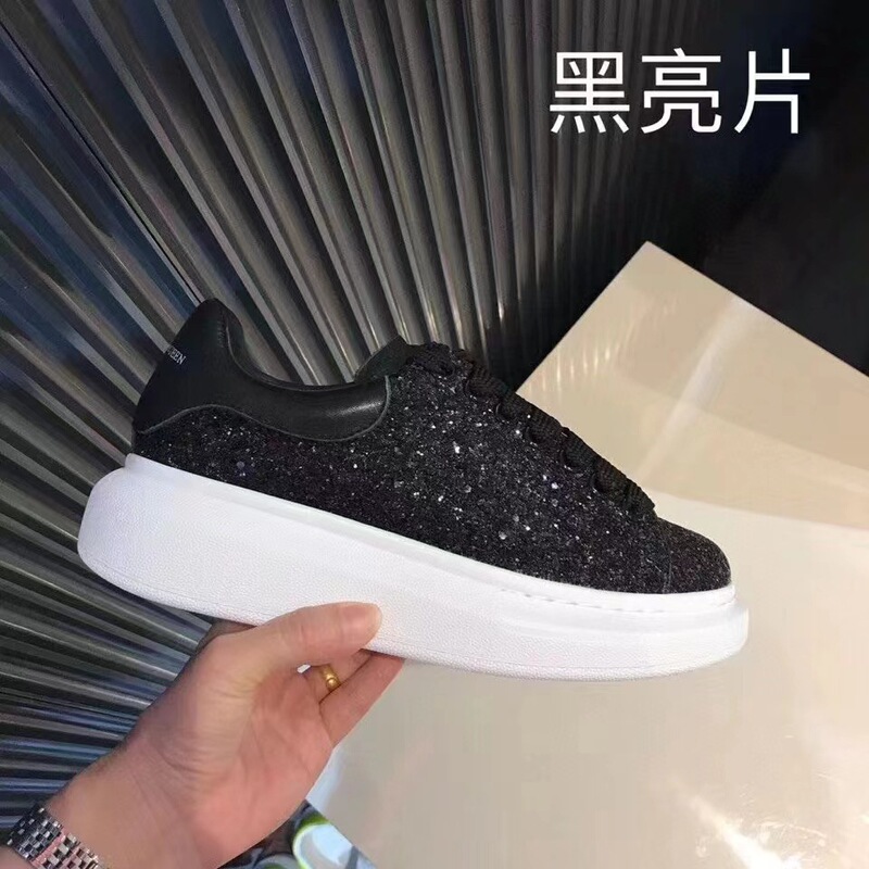 跨境高版本麦昆厚底小白鞋女2025新款真皮内增高情侣休闲板鞋女鞋|undefined