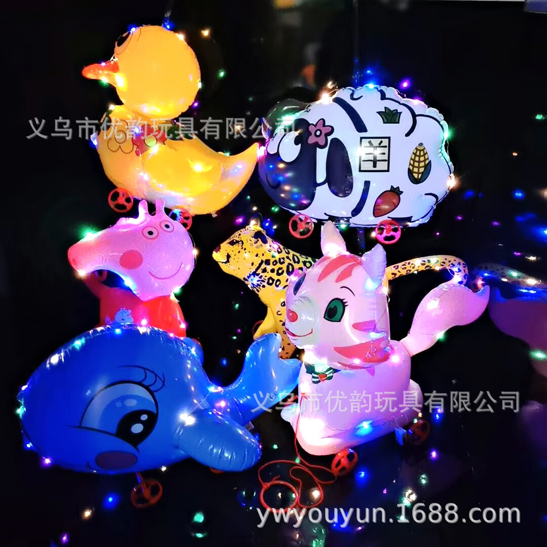 inflatable cartoon summer toy with cord PVC