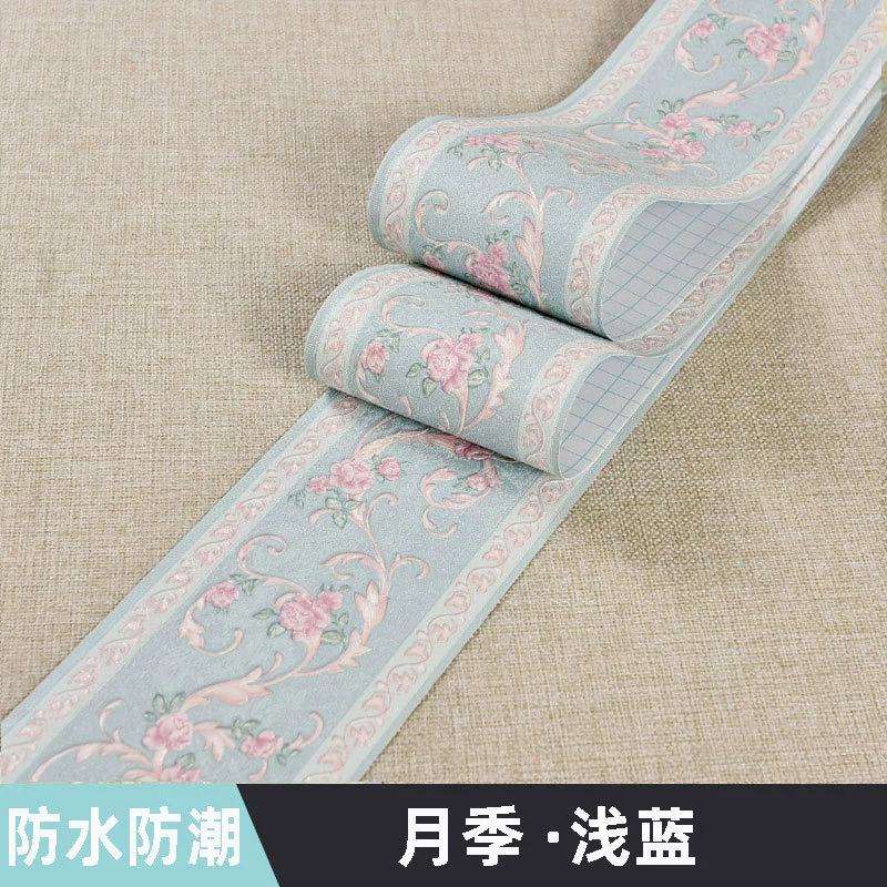 PVC Self-Adhesive Wall Sticker Roll, Waterproof, 10.6 cm × 5 m, Decorative Patterns