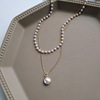 Brand pendant from pearl, necklace, choker, chain for key bag , simple and elegant design