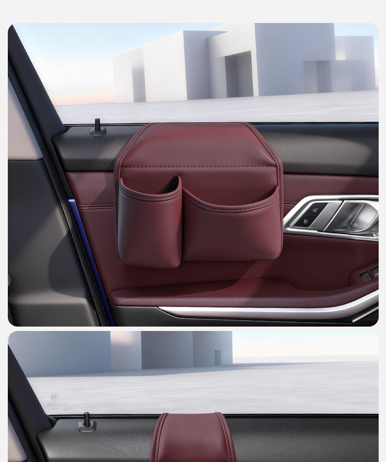Car Door Storage Box, Car Storage Bag, Water Cup Holder, Mobile Phone Holder, Side Storage Box, Multi-Functional Drink Holder