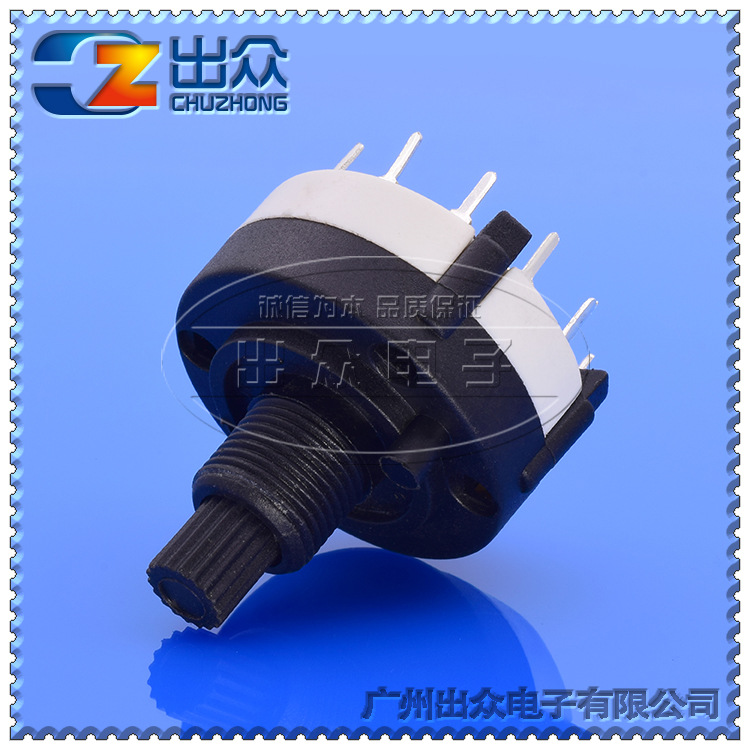工厂 RS2611-3-4 15mm三刀四挡波段开关电位器