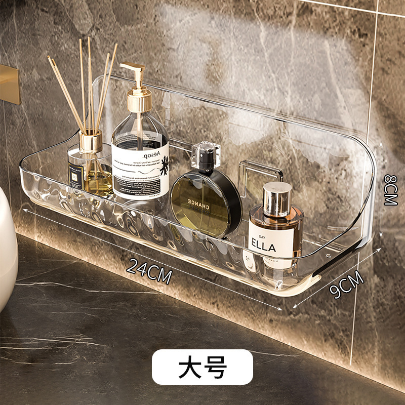 浴室トイレアクリルバスルーム収納ラックパンチフリー壁掛け洗面台壁化粧品収納ラック|undefined
