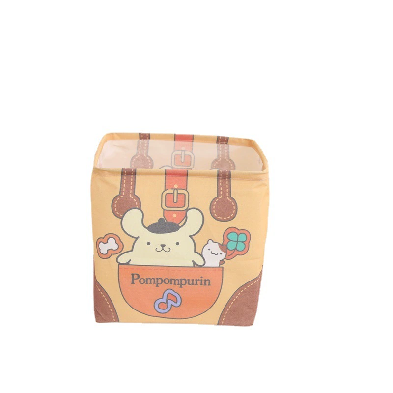 Japanese foldable square storage basket, capacious cloth, laundry basket, handheld toy, storage system