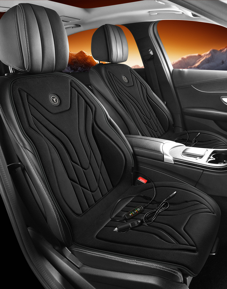 Car Heated Seat Cushion Winter Seat Cushion 12V24V Warm Car Electric Heating Pad Single Seat Double Seat Car Seat Cushion