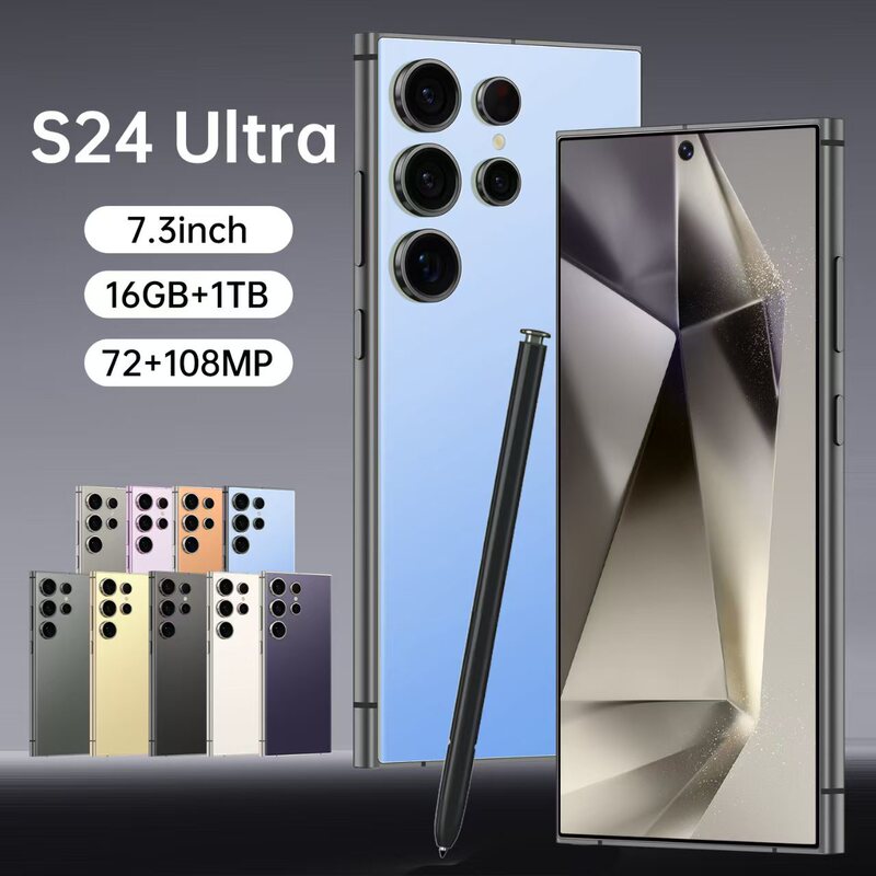 S24Ultra Cross-Border Temu E-Commerce Android 7.3-Inch 3+16g Global Hot-Selling Smartphone True 4g