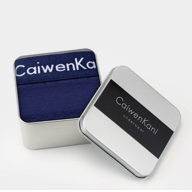 남자 속옷 남자 복서 코튼 블루 복서 반바지 코튼 팬츠 선물 사계절 통기성 수분 흡수 추세