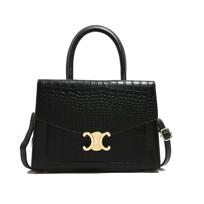 Patrón de piedra pequeño bolso cuadrado comercio exterior transfronterizo viajero todo fósforo bolso retro bolso femenino 2024 nueva moda patrón de cocodrilo femenino