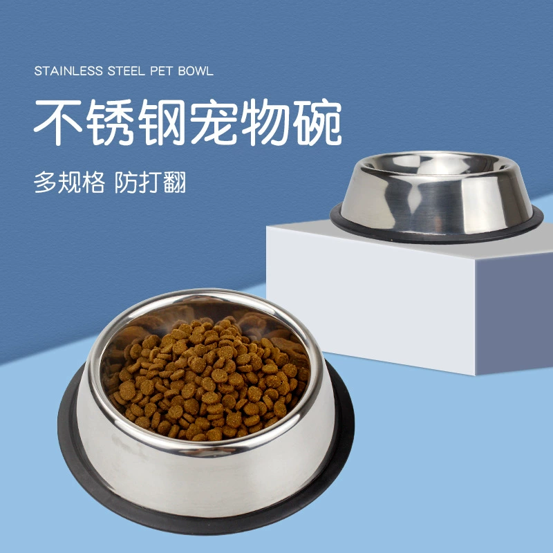 Собака Чаша Кошка Чаша Собака Принадлежности Тедди Горшок Из Нержавеющей Стали Один Чаша Собака Горшок Кошка Горшок Большая Собака Pet Чаша 6