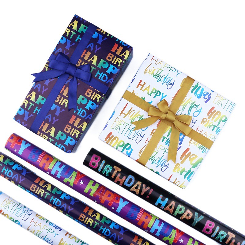 Papel de regalo directo de fábrica Año Nuevo Regalo De vacaciones caja de regalo papel decorativo al por mayor