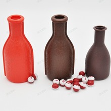 骰瓶 ZY-077塑料骰瓶桌球台球配件台球厅骰子骰盅套装工厂批发