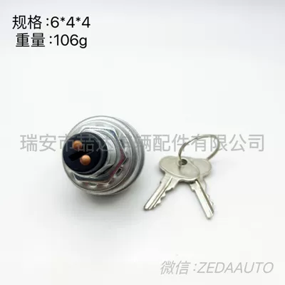 Ignition switch with key for lawn