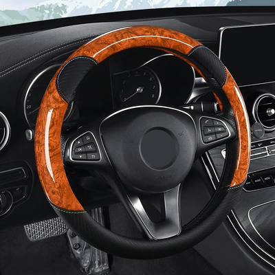 for Car – Steering wheel cover - cayenne-orange-36cm-round