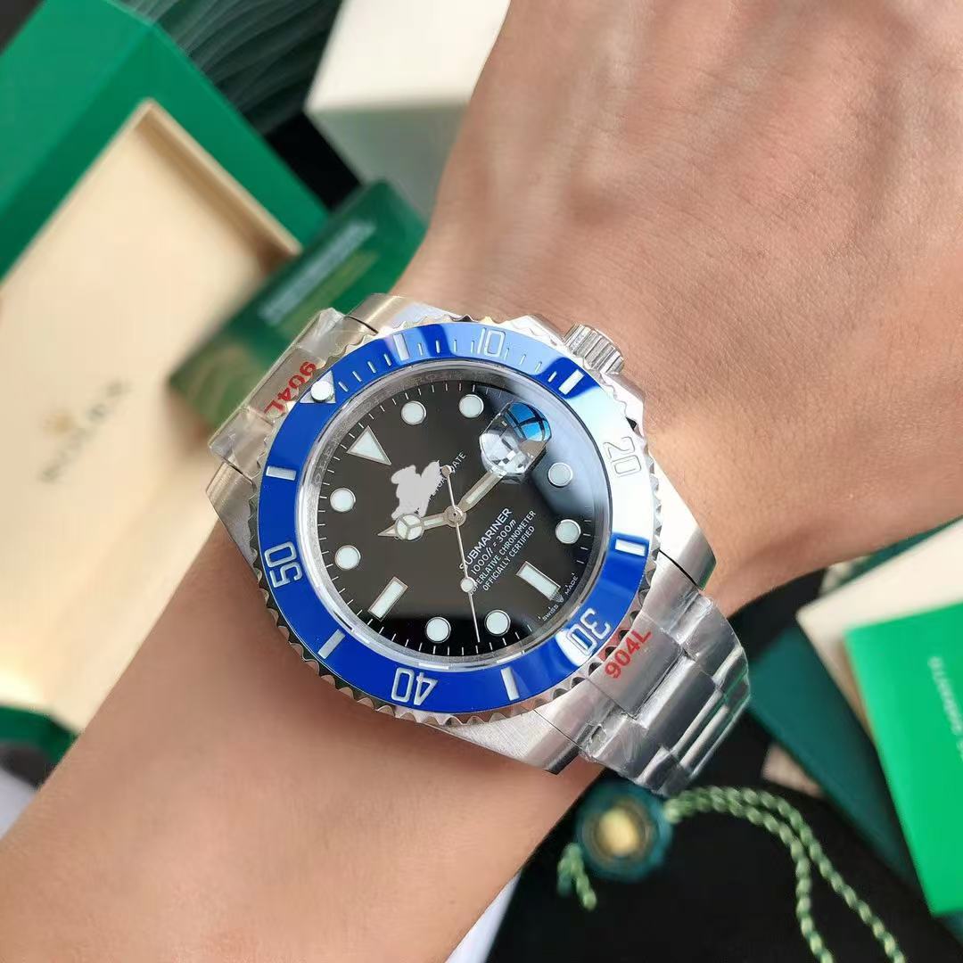 Ventas directas de fábrica C fábrica verde reloj fantasma de agua negra negocio de los hombres reloj mecánico automático luminoso reloj impermeable