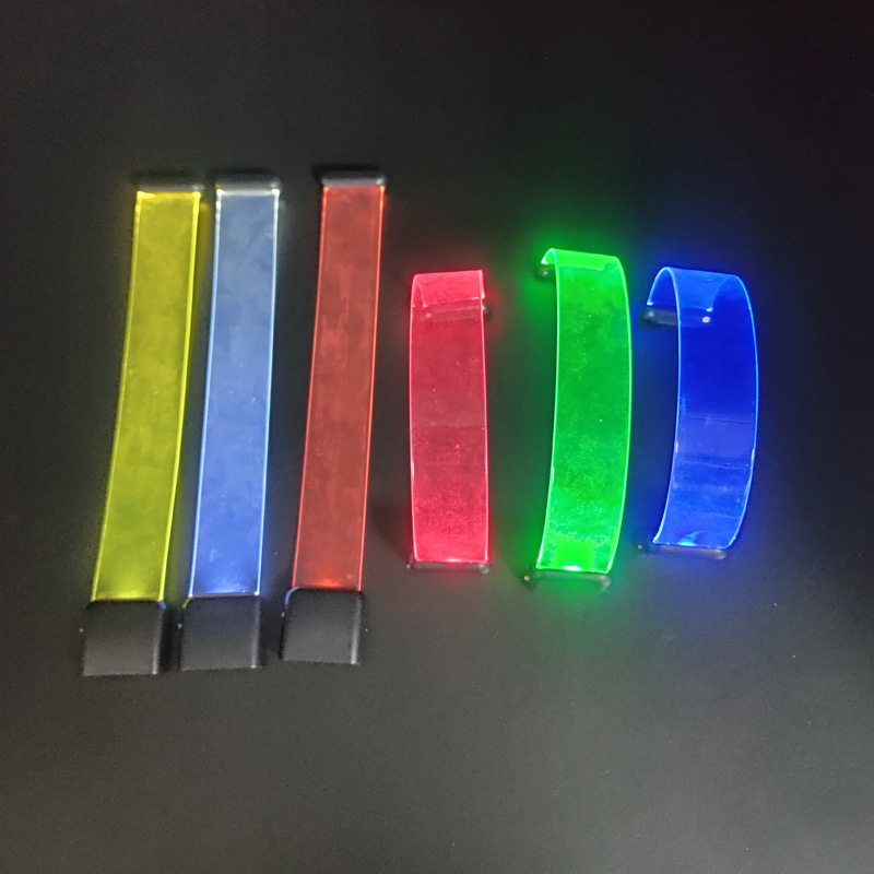 Suministro pulsera luminosa magnética transparente TPU pulsera luminosa LED pulsera luminosa barra rendimiento alegría apoyos