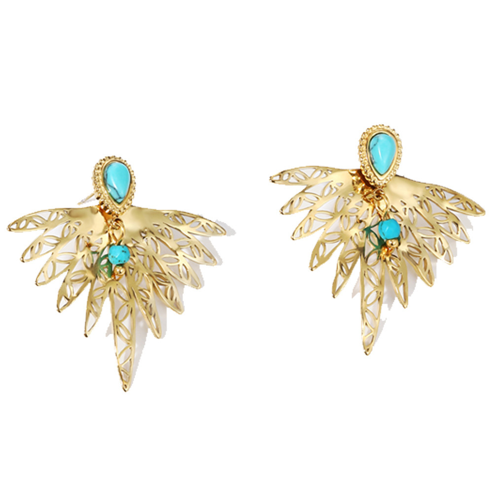 Oferta especial experiencia europea y americana joyería de acero titanio vacío galvanoplastia no decoloración no alérgica joyería pendientes collar fábrica al por mayor