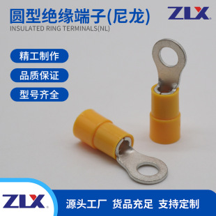 Nylon Round Insulated Terminal Nl5.5-5 Nl5.5-6 Nl5.5-8 10 High Temperature Solder Ul Certification