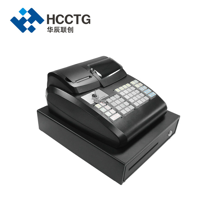 超市收银机 英文收款带系统软件的钱箱自动收银系统的收款机ECR10