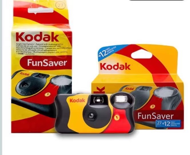 Kodak cámara funsaver cámara desechable kodak con flash enviar 39 película nosotros original