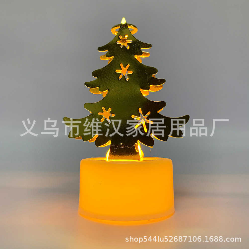 Vela Electrónica LED de Navidad de Hierro con Luz Cálida para Decoración de Noche image 24