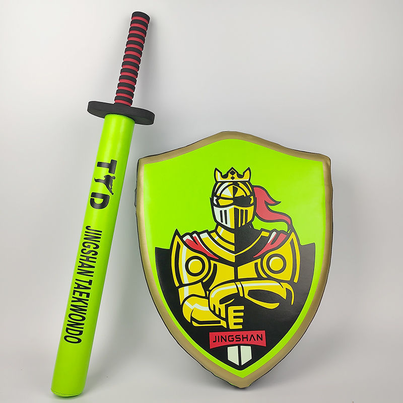 Taekwondo Sword and Shield Kidsren's Knight Shield Training Equipment Home Family Game Sword and Shield Combination Sponge Stick Soft Sword
