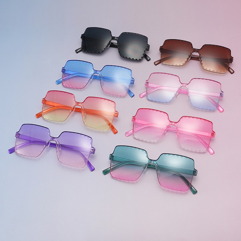 2025 nuevos lindos gafas de sol para niños PC en gafas de sol de comercio electrónico para correr gafas de protección solar UV para niños
