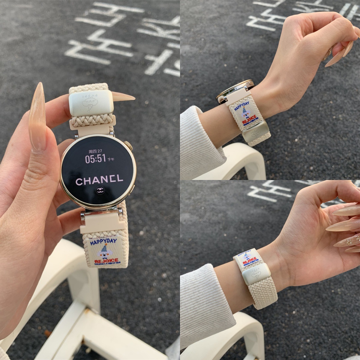 Nylon Braided For Huawei Gt4 Strap New Watch4 Watch Gt5 Smart Gt3 Pro Women Gt2 Sport