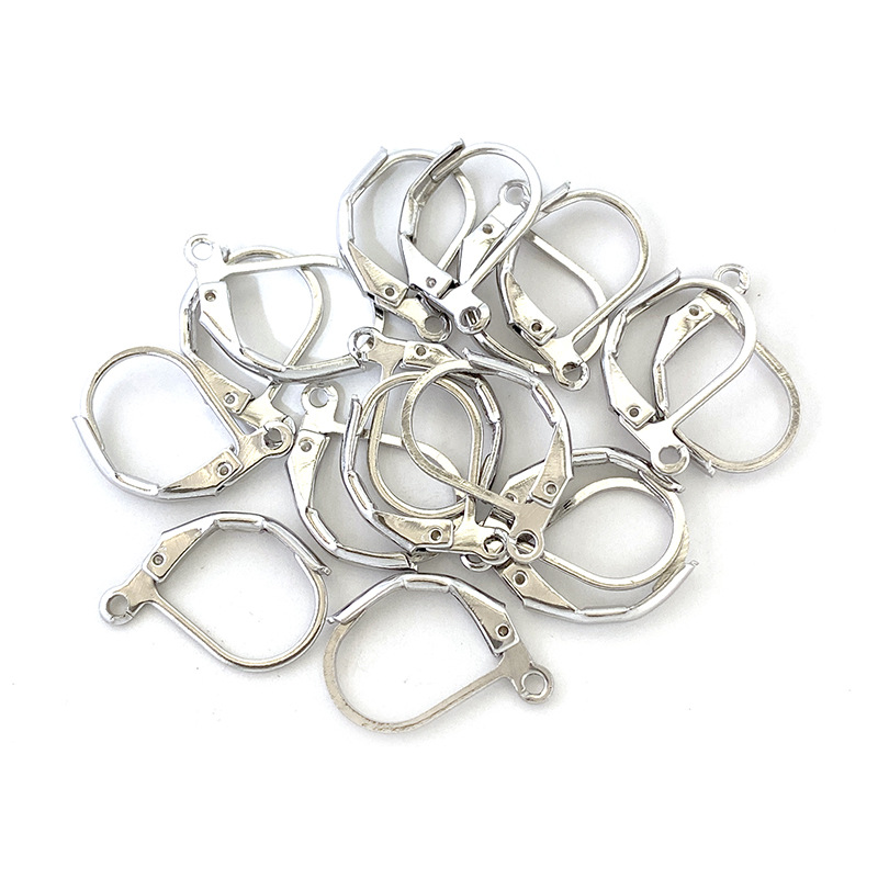 Gancho de oreja en forma de D Gancho de oreja francés DIY pendientes hechos a mano Pendientes de gancho francés pendientes de hebilla Accesorios