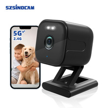 无线网络摄像头室内家用智能监控器高清夜视远程双频5g摄相机批发