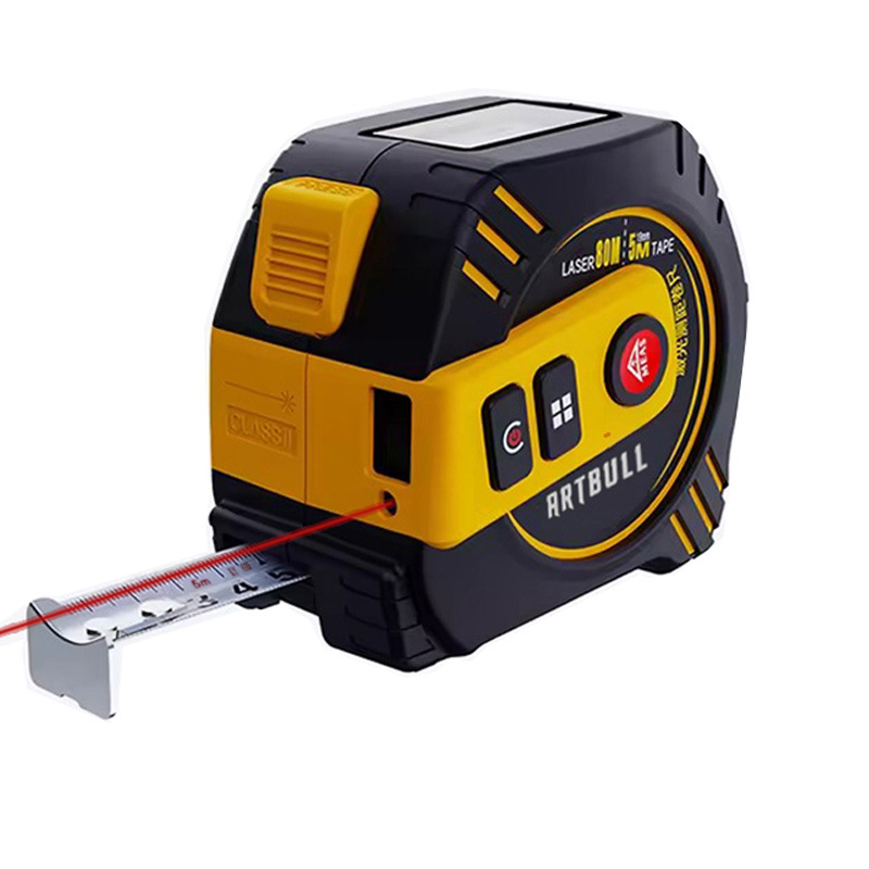 跨境2in1 Laser Tape 红外线激光测距仪充电款40m 80m+5m卷尺测距