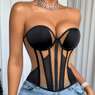 Breathable sexy brace, bra top, french style