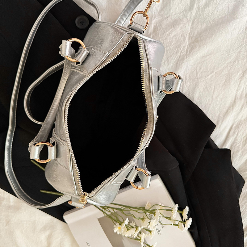 Piccolo design argento rotondo secchiello piccante ascella ragazza b, donne 2024 nuovo trendy e alla moda piccola nicchia spalla_voghion.com