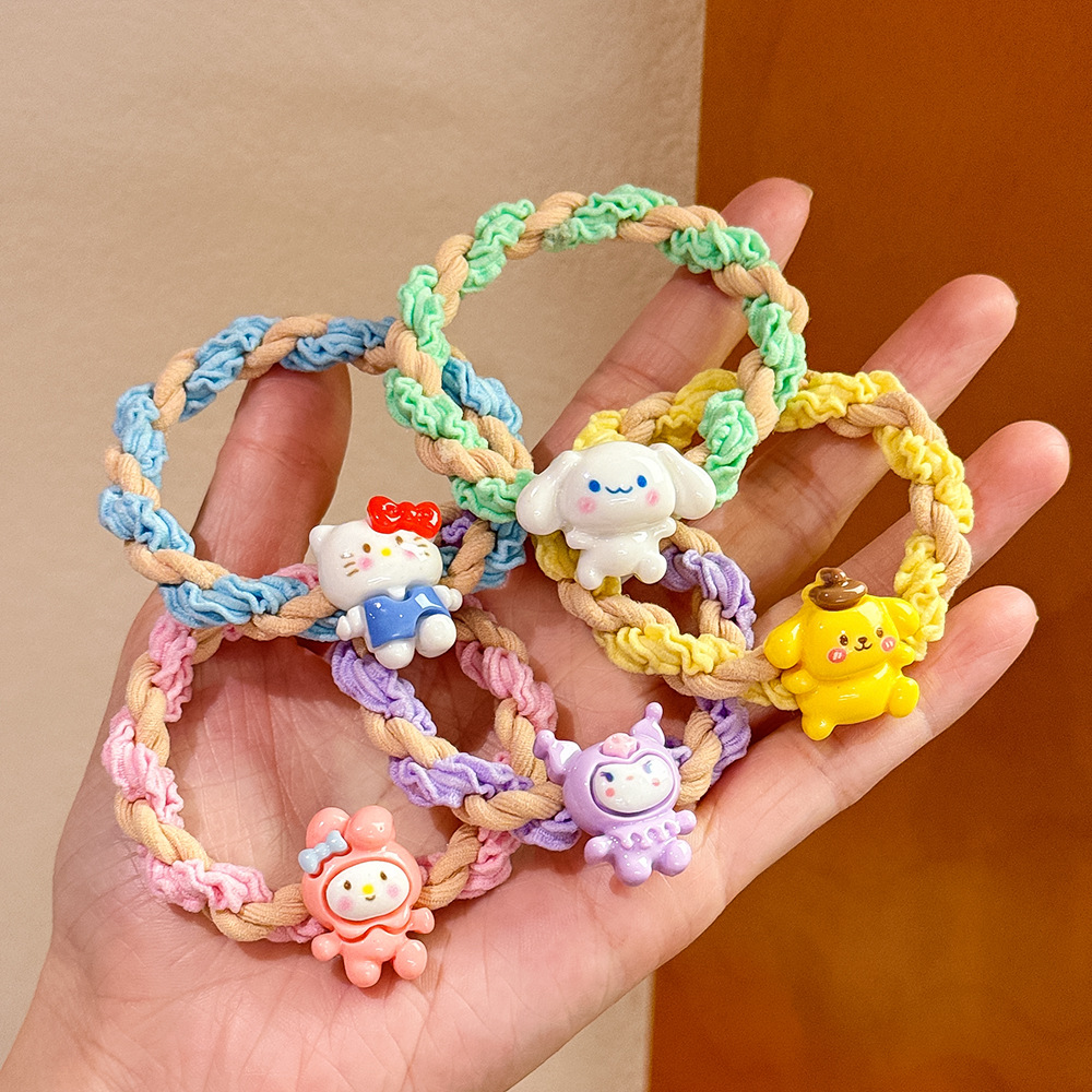 Cartoon woven cute hair rope