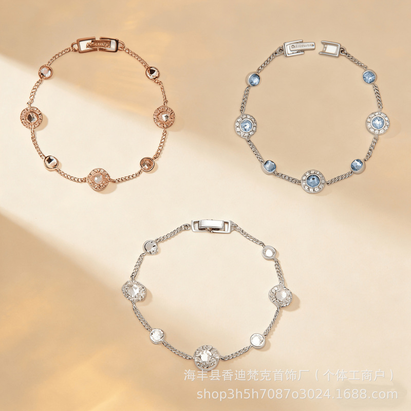 Gvc Ji's High-End Version of Baby's Breath Double-Sided Diamond Bracelet European and American Simple and High-End Jewelry as a Gift for Your Girlfriend
