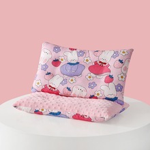 儿童全棉豆豆枕  豆豆绒婴儿卡通枕芯幼儿园午睡儿童枕头厂家