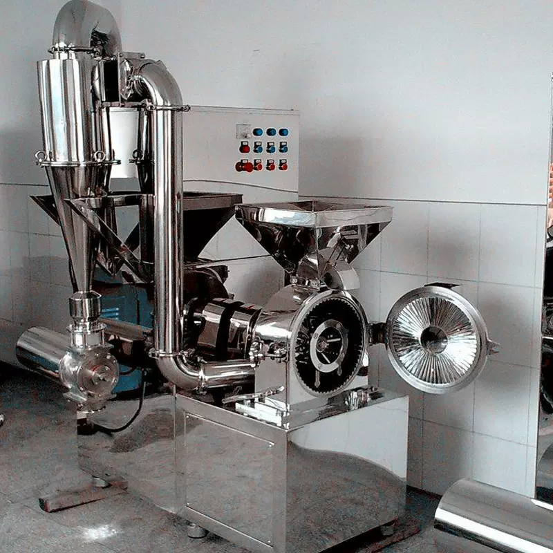 一体式中草药粉碎机干性物料药材打粉机多功能中药旋风除尘粉碎机