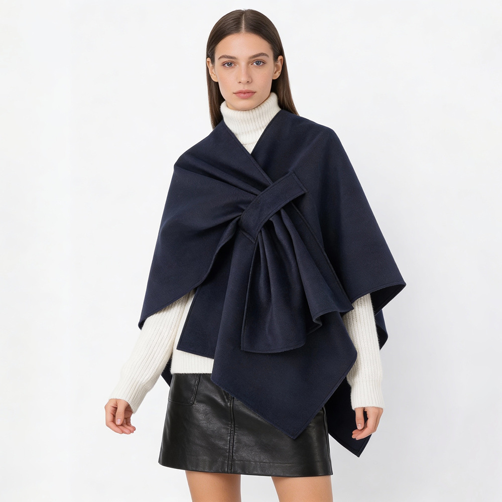 Accesorios de viaje de alta calidad otoño y invierno nuevos chalecos de punto de mujer con chalecos perforados cruzados con un diseño de moda retro
