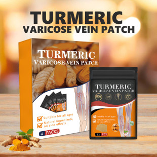 No label turmeric extract soothing vein expansion bending care patch to relax vascular tension soothing pressure 48pc