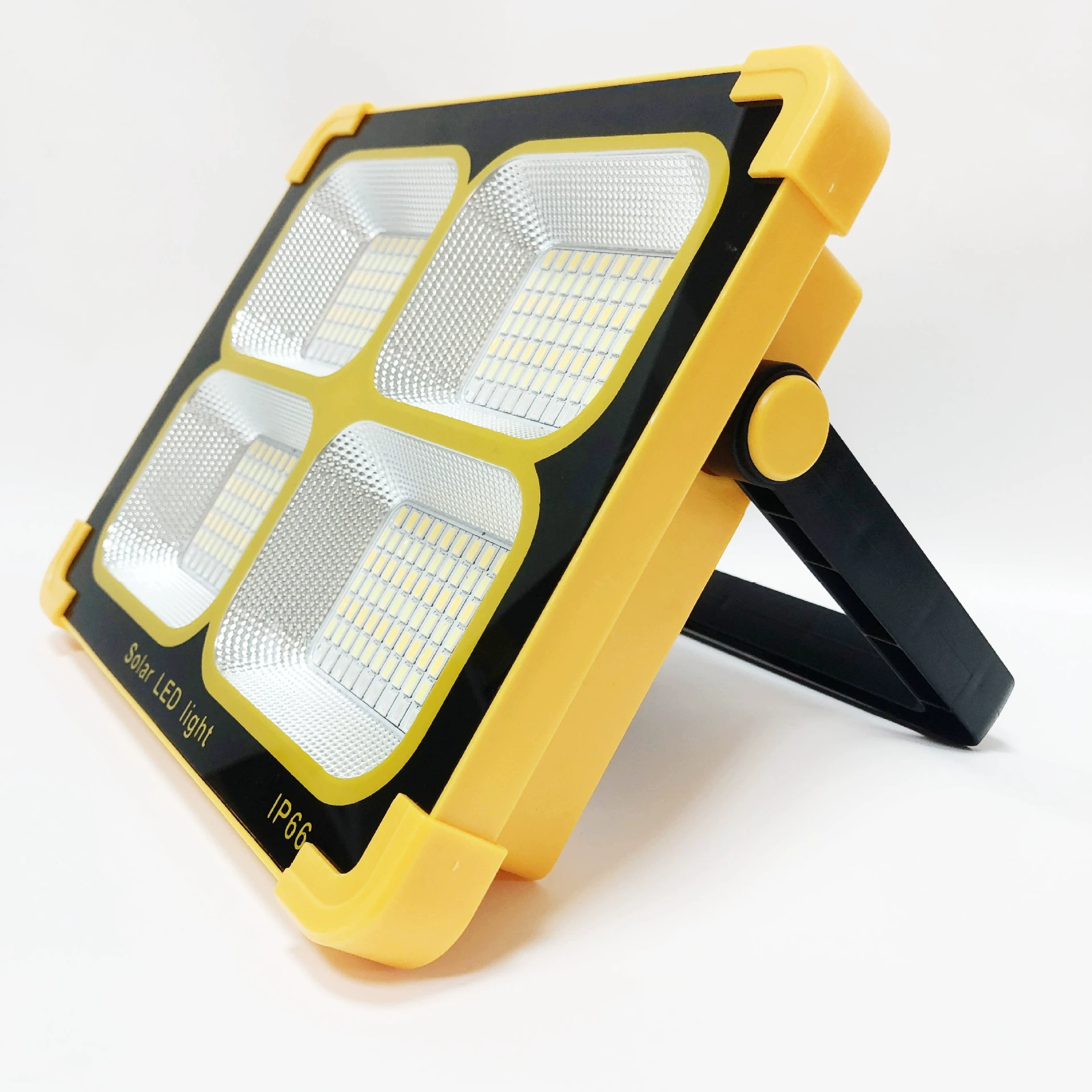 Travel handheld spotlight solar-powered for camping, emergency light