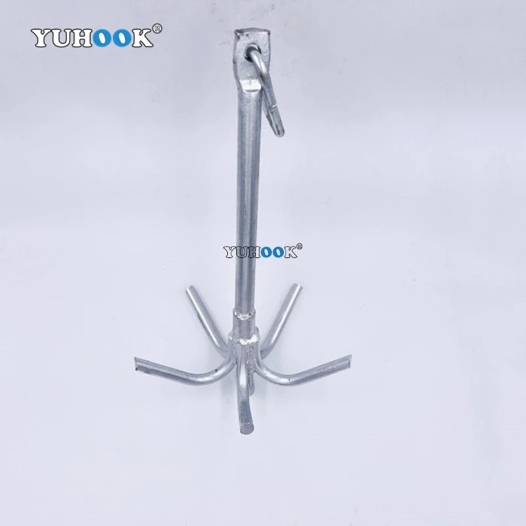Пять когтей якорь Складной Якорь Горячая оцинкованная байдарка якорь риф якорь пять когтей якорь