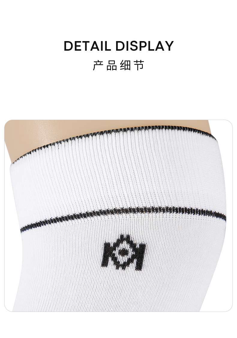 Tất golf nữ cao trên đầu gối MO EYES Magic Eye co giãn thoáng khí — M23WZ013-màu đen, M23WZ013-trắng chi tiết 14
