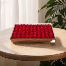 七夕教师节三层玫瑰香皂花仿真花头DIY手工花店材料礼盒包装